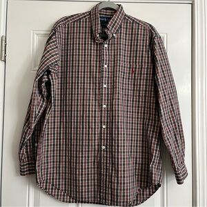 Ralph Lauren Blake Button Down Long Sleeve Plaid Dress Shirt Men’s Size Medium